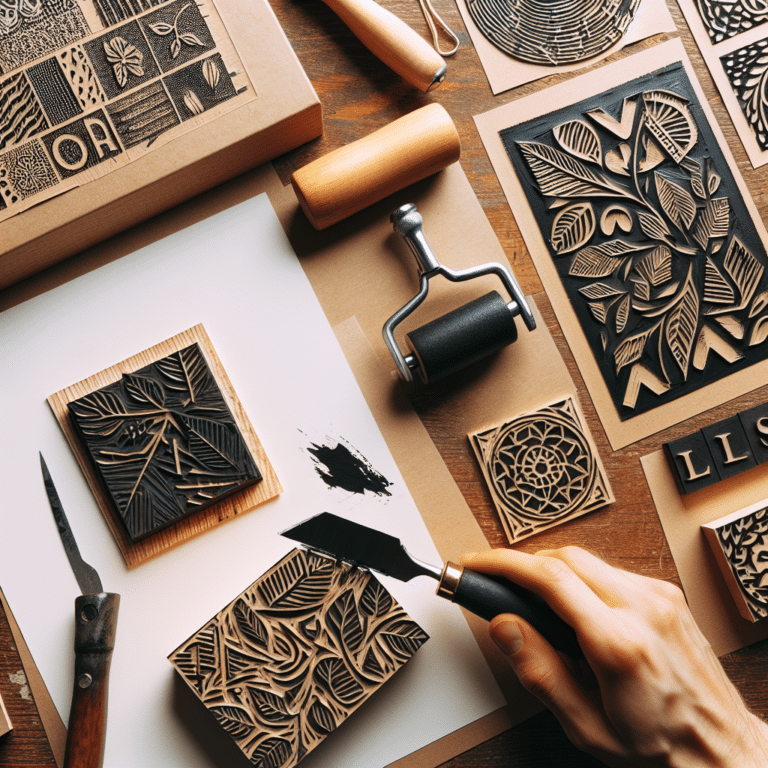 DIY Linocut Packaging Ideas