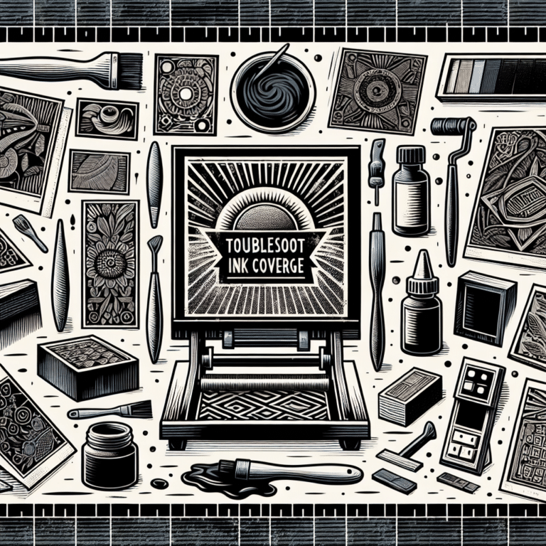 Troubleshooting Ink Coverage on Linocut Prints