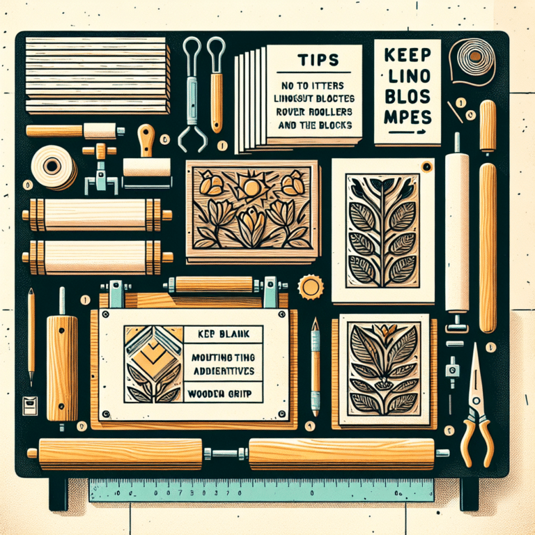 Linocut Block Mounting Tips