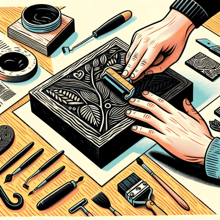 How to Apply Ink Evenly on Linocut Blocks