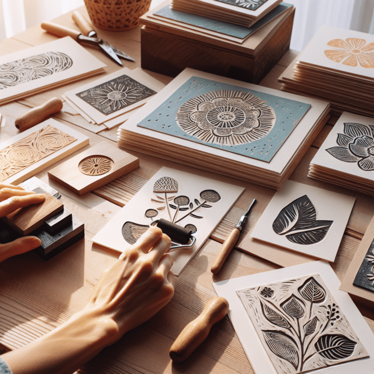 Creating Greeting Cards with Linocut