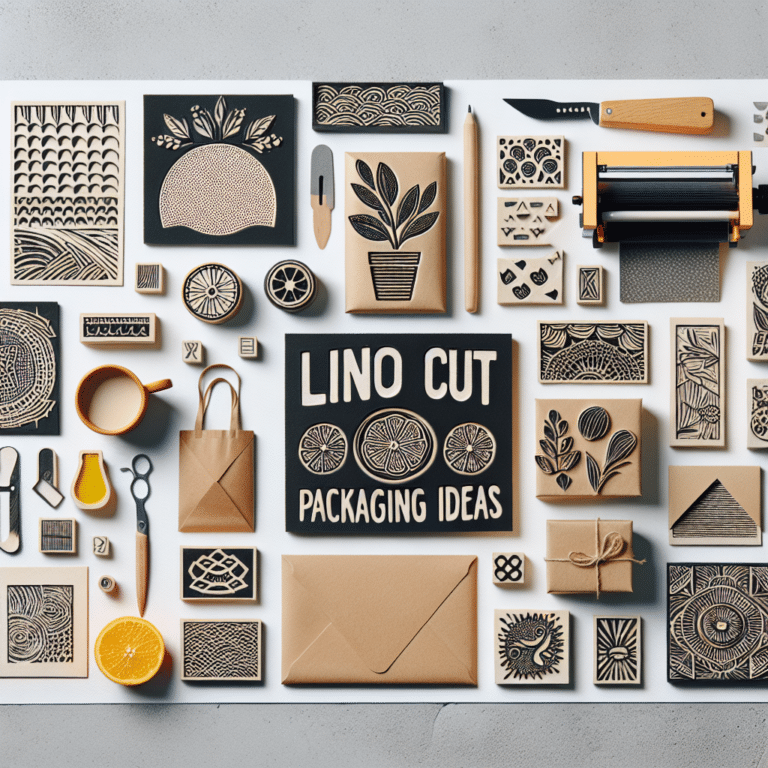 DIY Linocut Packaging Ideas
