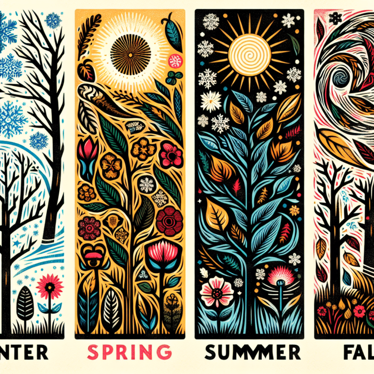 Seasonal Linocut Project Inspiration