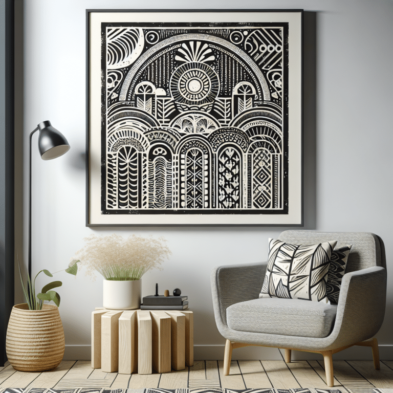 Linocut Art for Small Spaces