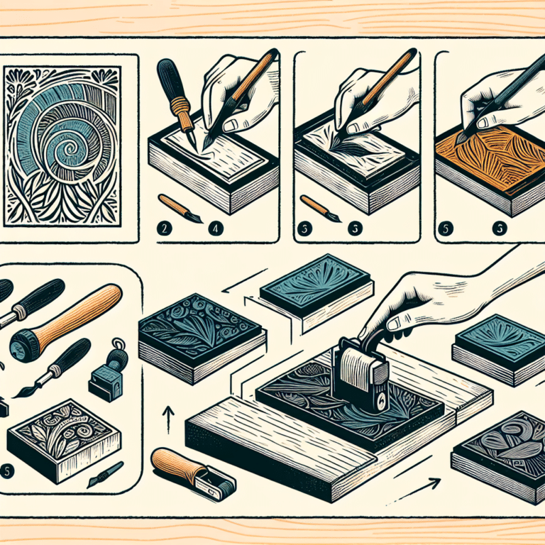 Step by Step Linocut Project Tutorials
