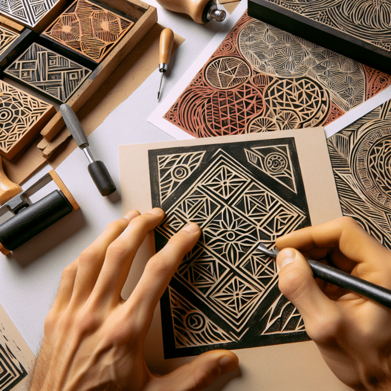 Creating Repeat Patterns with Linocut
