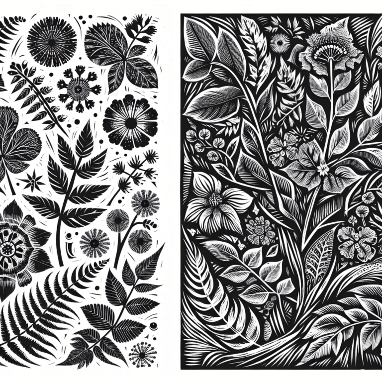 Botanical Linocut Print Projects
