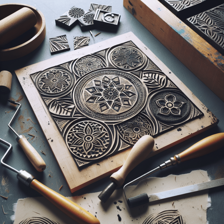 Creating Repeat Patterns with Linocut