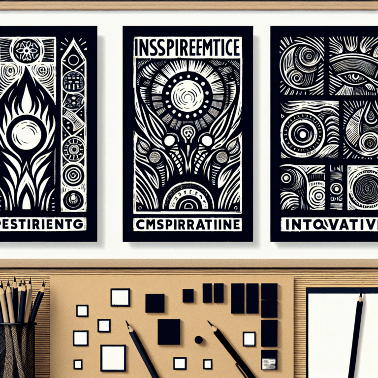 Linocut Poster Design Inspiration