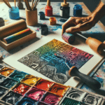 A Deep Dive into The Effects of Different Inks on Linocut Printing".
