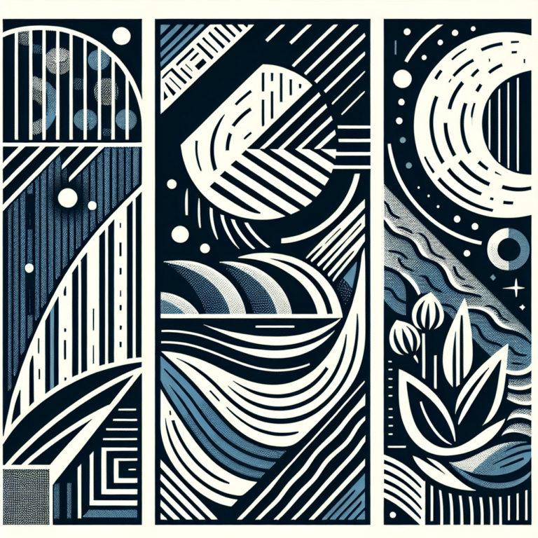 Abstract Linocut Print Projects